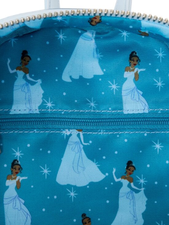The Princess and the Frog Tiana Blue Gown Glitter Cosplay Mini Backpack main image 5